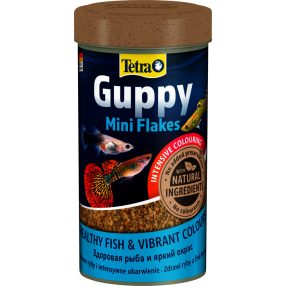   Tetra Guppy Mini Flakes | Prémium mini lemezes táp guppik és elevenszülők számára – 250 ml