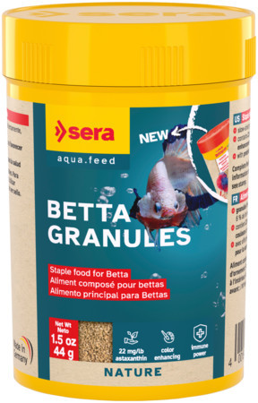 Sera Betta Granules | Színfokozó és immunerősítő granulátum harcoshalaknak – 100 ml / 44 g
