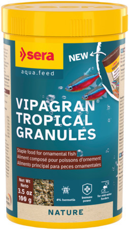 Sera Vipagran | Prémium alapeleség granulátum minden díszhal számára – 250 ml / 100 g