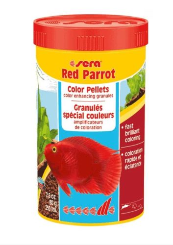 Sera | Red Parrot | Granulátum táplálék | Díszhalak számára - 250 ml