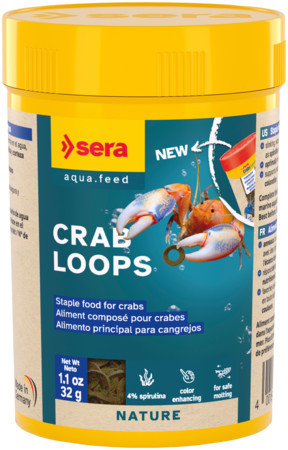Sera Crab Loops Nature | Süllyedő eledel karikák rákok és garnélák számára – 100 ml