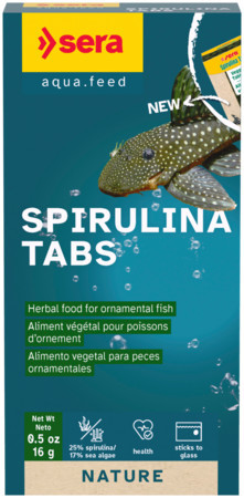 Sera Spirulina Tabs | Tapasztható növényi tablettás táp díszhalaknak – 24 tabletta / 16 g