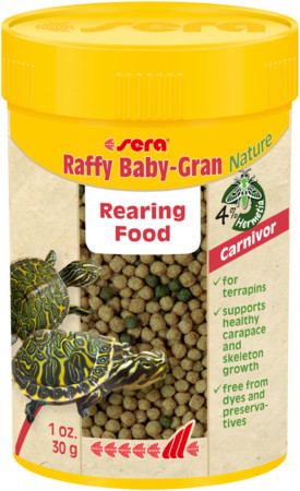 Sera Nature Raffy Baby-Gran | Granulált alapeleség fiatal vízi teknősöknek – 100 ml / 30 g