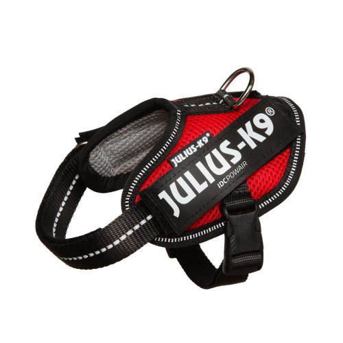 Julius-K9 | IDC Powair | Hám (piros,felirat) kutyák részére - 2XS