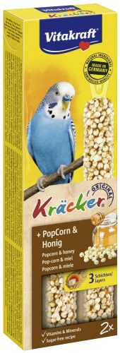 Vitakraft | Kracker Dupla Rúd (Popcorn,méz) – kiegészítő eleség Hullámos papagáj részére - 60g