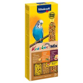   Vitakraft | Kracker-Mix - triplarúd (tojás,sárgabarack,méz) hullámos papagájok részére - 80g