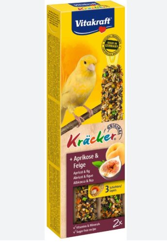 Vitakraft | Kracker - Dupla rúd (sárgabarack,füge) Kanári madarak részére - 60g