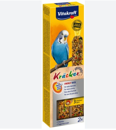 Vitakraft | Kracker Dupla Rúd (Energy Kick) – kiegészítő eleség Hullámos papagáj részére - 60g