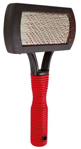 Trixie Soft Brush | Kíméletes puha kefe bogyós végű sörtékkel – 10 × 17 cm