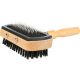 Trixie Double-Sided Wood Brush | Kétoldalas kefe fa nyéllel kutyák részére – 10 × 18 cm