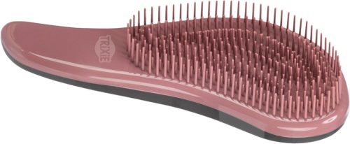 Trixie | Soft Brush puha kefe macskáknak – rózsaszín/fekete (19 cm)