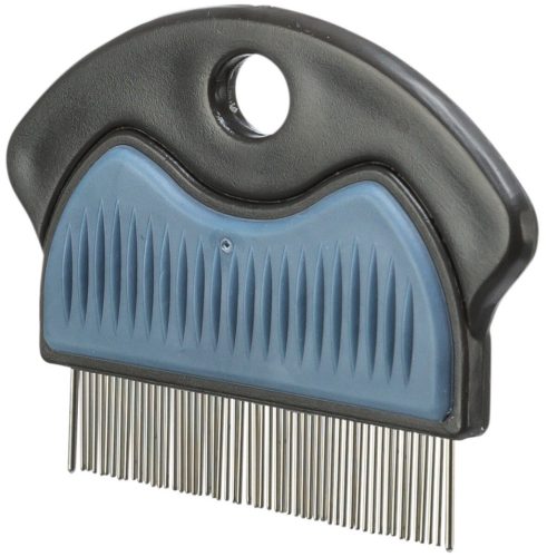 Trixie Flea and Dust Comb | Bolha- és porszűrő fésű gumírozott markolattal – 7 cm