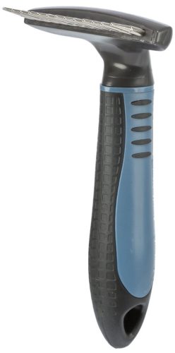 Trixie | Szőrritkító gereblye forgó fogazattal – Aljszőrzet ápoló kutyáknak | 10 × 15 cm