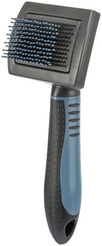 Trixie Soft Brush | Bogyós végű kíméletes kefe hosszú és rövid szőrű kedvenceknek – 7 × 16 cm