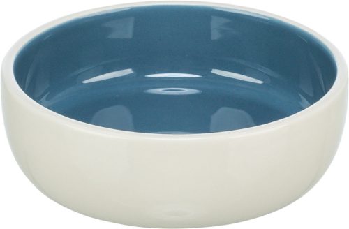 Trixie | Ceramic Bowl kerámia tál macskáknak – fehér, kék (0,3 l / Ø13 cm)