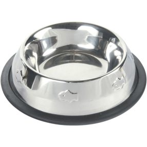   Trixie | Stainless Steel dombor nyomott fémtál macskáknak – 0,2 l (Ø15 cm)