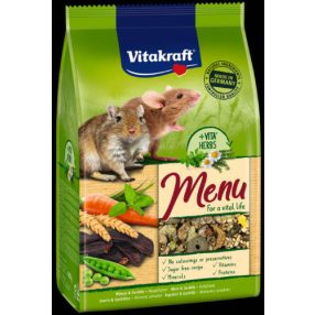   Vitakraft Menu (egér, futóegér) | Teljes értékű eledel kisrágcsálóknak – 400 g