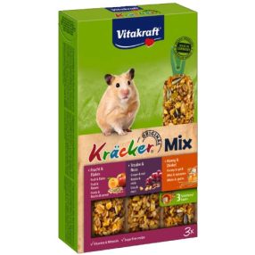   Vitakraft Kracker | Tripla rúd hörcsögöknek | Méz-gyümölcs-mogyoró - 168 g