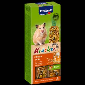   Vitakraft Kracker | Dupla rúd hörcsögöknek | Méz-tönköly - 2x56 g