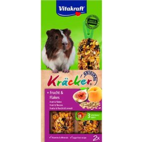   Vitakraft Kracker | Dupla rúd tengerimalacoknak | Gyümölcs-gabonapehely - 112g