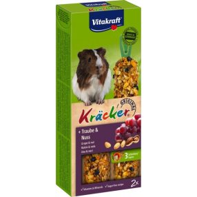   Vitakraft Kracker | Dupla rúd tengerimalacoknak | Szőlő-mogyoró - 112 g