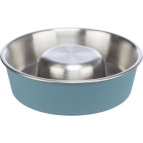   Trixie Slow Feeding Stainless Steel Bowl | Evéslassító tál - 1 L