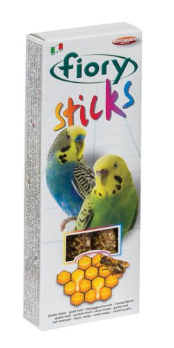 Fiory | Sticks for Budgies honey flavor | Rudak (2 db) törpepapagájnak, méz ízesítéssel - 60 g