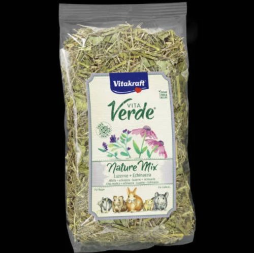 Vitakraft Vita Verde Nature Mix Luzerne,Echinacea | Kiegészítő eledel rágcsálóknak | Lucerna-echinacea - 125 g