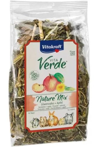 Vitakraft Vita Verde Nature Mix Spitzwegerich,Rotklee | Kiegészítő eledel rágcsálóknak | Pitypang,alma - 80 g