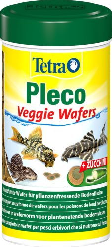 Tetra | Pleco | Veggie Waffers | Szemcsés eledel (növény) | Talajlakó díszhalak számára - 15 g