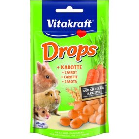    Vitakraft Drops | Jutalomfalat rágcsálóknak | Sárgarépás - 75 g