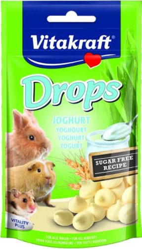  Vitakraft Drops | Jutalomfalat rágcsálóknak | Joghurtos - 75 g