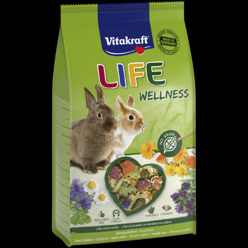 Vitakraft Life Wellness | Gabonamentes teljes értékű eledel törpenyulaknak – 600 g