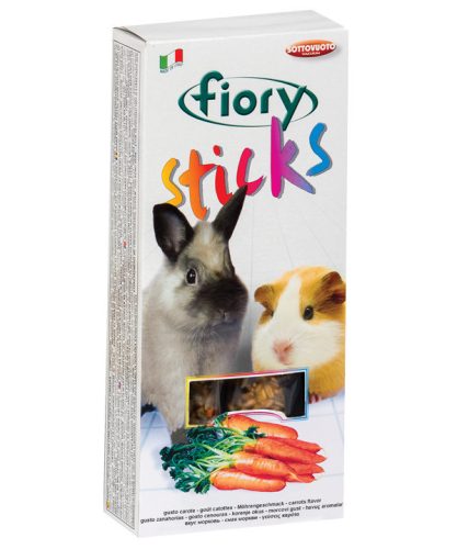 Fiory | Sticks for Dwarf Rabbits carrots flavor | Rudak (2 db) nyúlaknak, répa ízesítéssel - 100 g