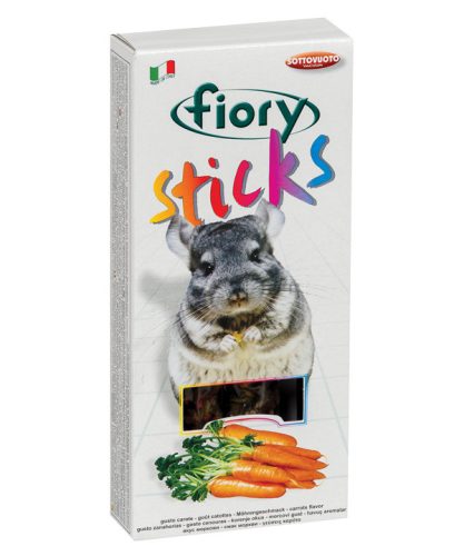 Fiory | Sticks for Chinchilla carrots flavore | Rudak (2 db) csincsillának, répa ízesítéssel - 100 g 