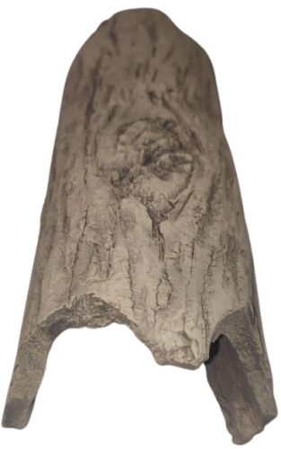 Akvárium kerámia dekoráció félkéreg L - 8x20 cm