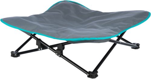 Trixie Camping bed for dog | Kemping ágy (szürke/petrolkék) kutyák részére, max:15 Kg - 69x20x69 cm 