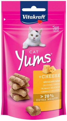 Vitakraft | Cat Yums Snack | Jutalomfalat | Sajt - 40 g