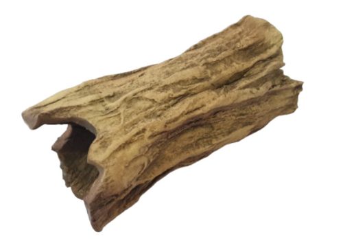 Érdes kerámia fatörzs nyitott dekoráció M - 4x12 cm