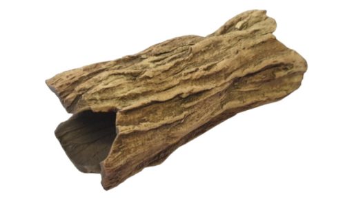 Érdes kerámia fatörzs nyitott, dekoráció L - 6x15 cm