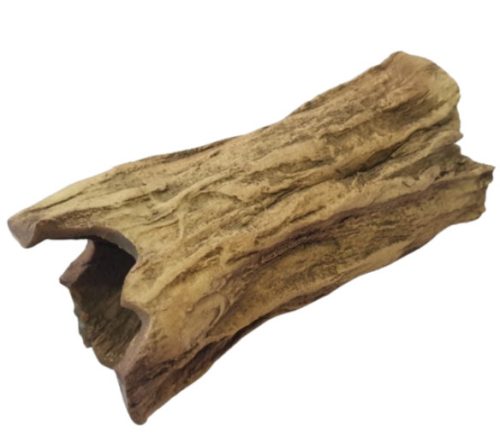 Érdes tetős fatuskó, kerámia dekoráció L - 6x7,5 cm