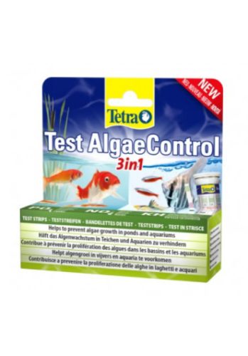 Tetra test Algae Control 3in1 | Vízteszt kerti tavakhoz és akváriumokhoz  - 25 csík