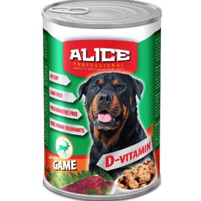   alicePROFESSIONAL | Felnőtt kutyáknak | Konzerv | Vad - 1240 g