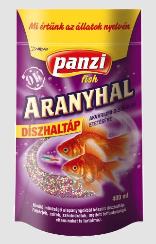 Panzi | Aranyhal | Díszhaltáp | Talpastasakos - 400 ml