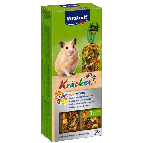 Vitakraft Kracker | Dupla rúd hörcsögöknek | Multivitaminos - 2x56 g