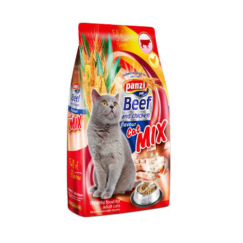 Panzi | Cat-Mix | Felnőtt macskáknak | Száraztáp | Marha - 10 kg