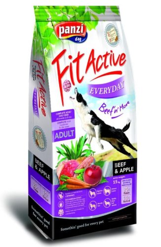 Panzi | FitActive Everyday | Felnőtt kutyáknak | Száraztáp | Marha és alma - 15 kg