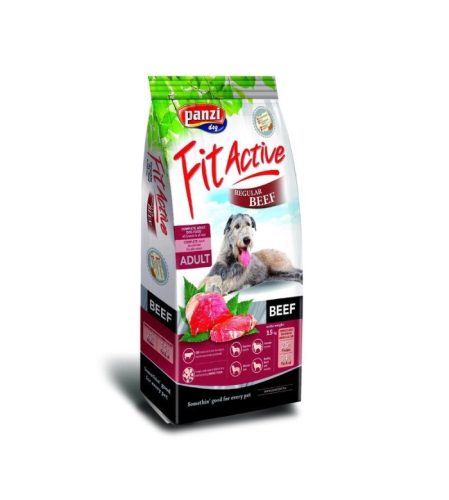 Panzi | FitActive | Felnőtt kutyáknak | Száraztáp | Marha  - 4 kg