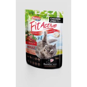   Panzi FitActive | Cat 3in1 Adult | Baromfi-hal teljes értékű macskatáp 300 g