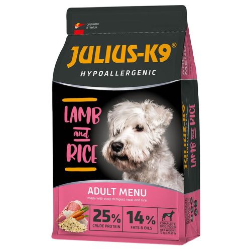 Julius K-9 | Hypoallergenic | Száraztáp | Felnőtt kutyáknak | Bárány, rizs - 12 kg